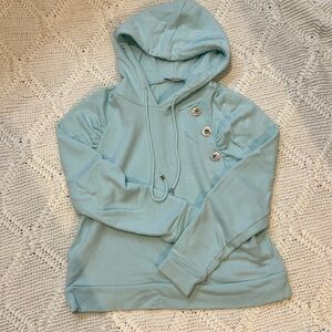 Gemstone Hooded Sweatshirt- light blue